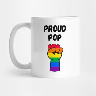 Proud Pop Rainbow Pride T Shirt Design Mug